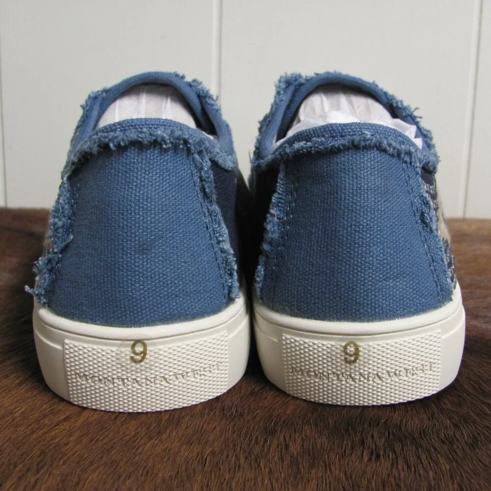 Montana West Women's Rhinestone Sneakers NIB - Picture 7 of 13